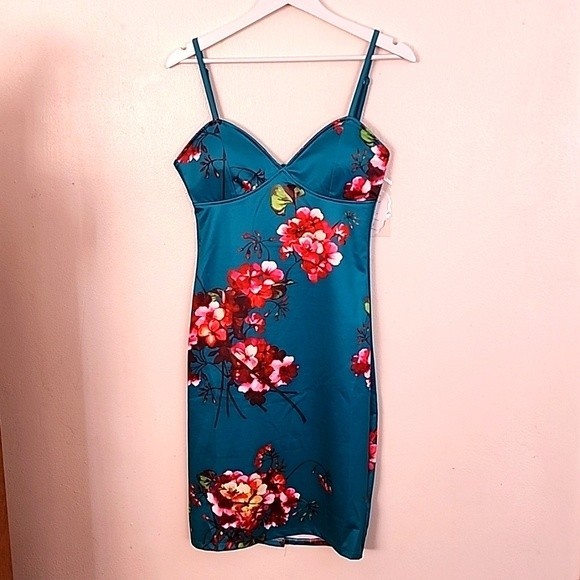 scy Y2K style floral mini dress NWT size small - Picture 1 of 16